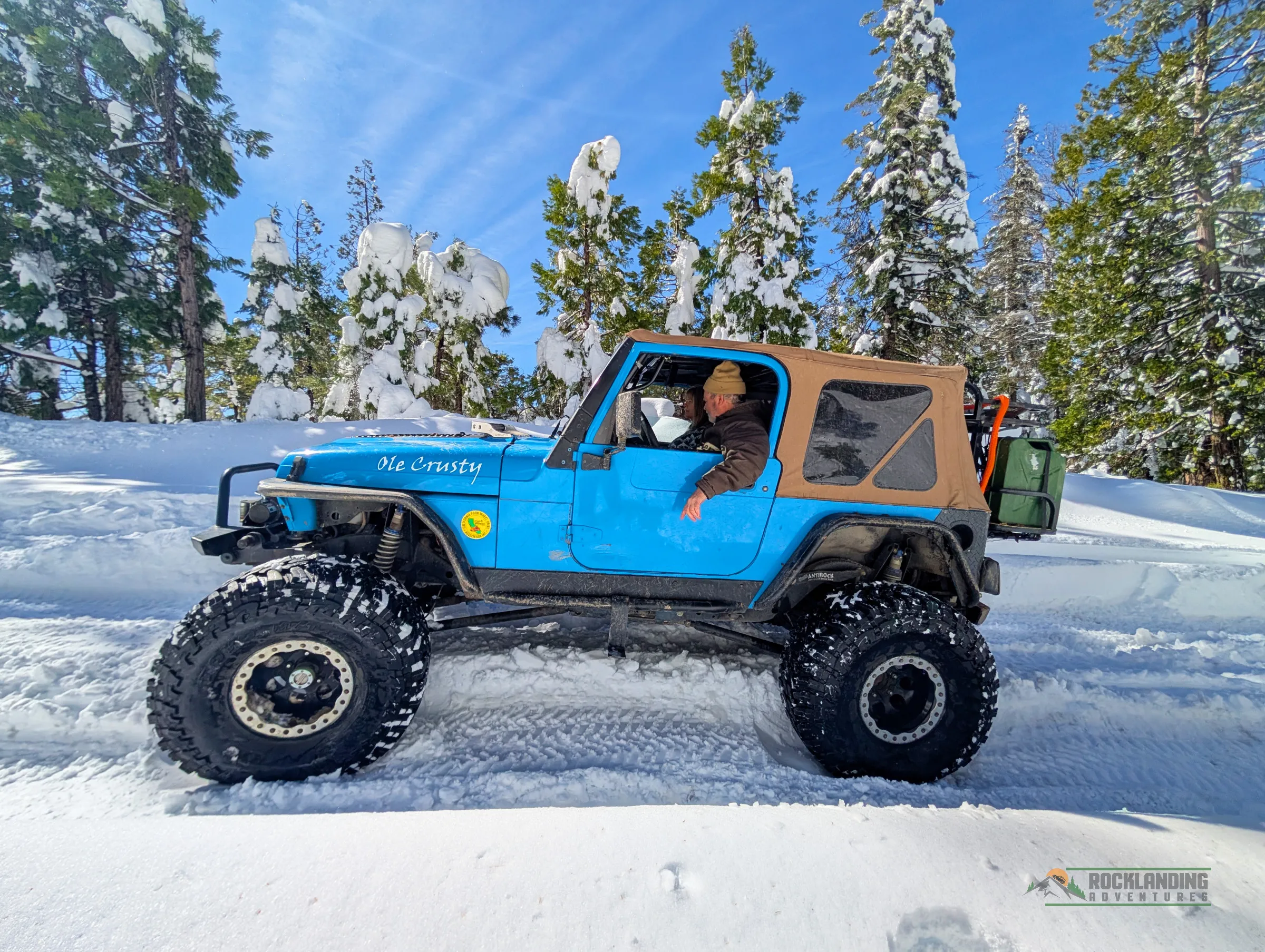 Mark's Jeep, blue monster