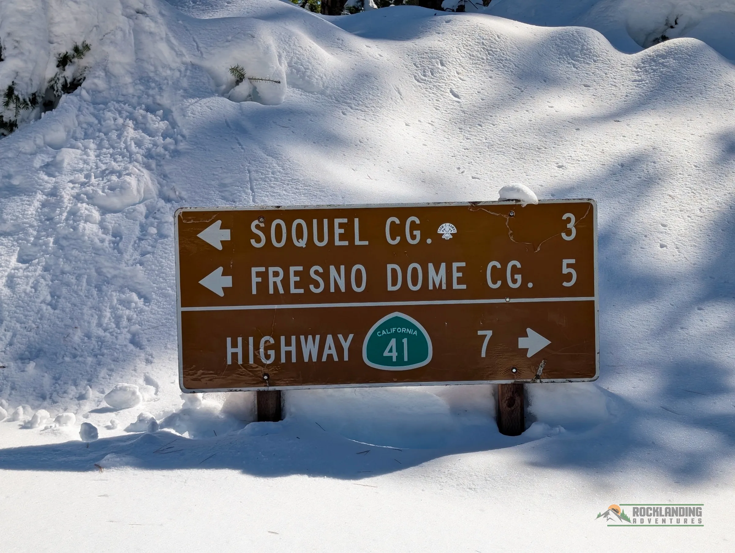 There was so much snow, it covered a road sign