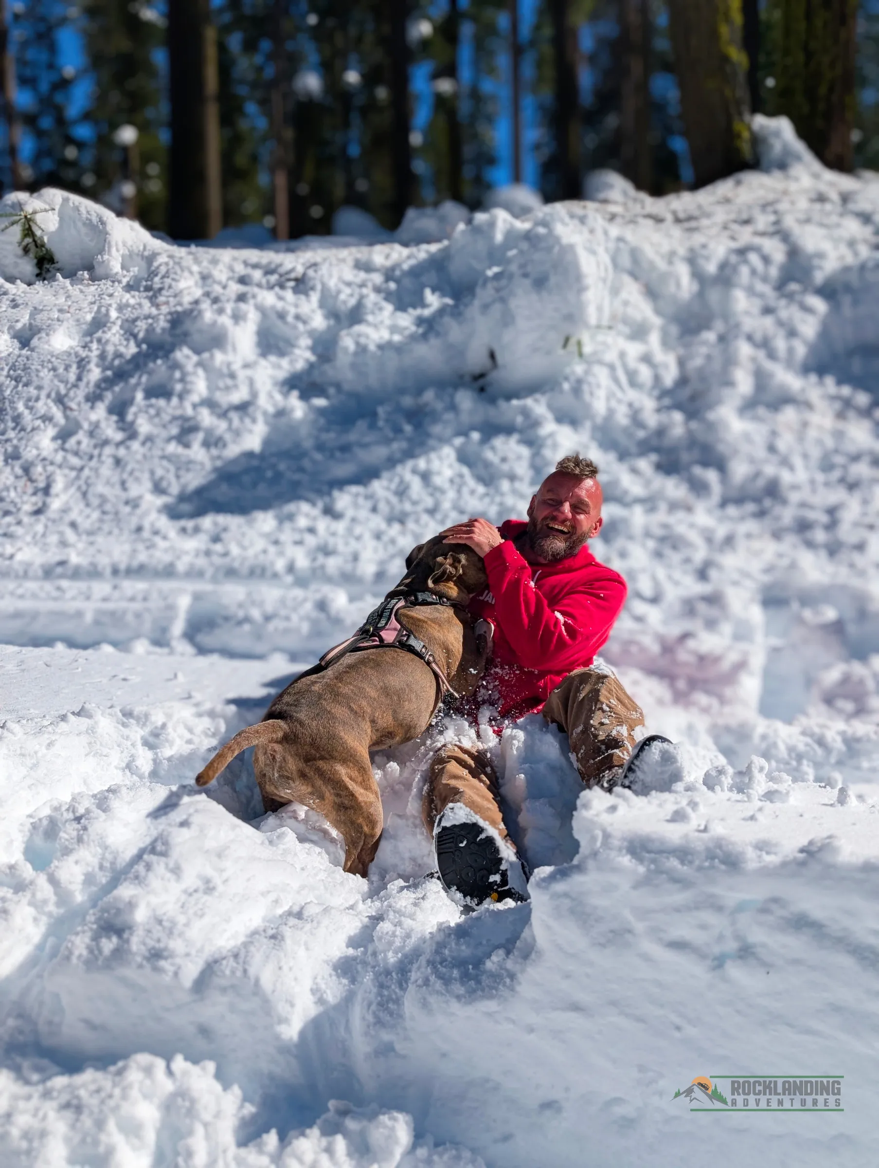I had a great time playing in the snow with Nina